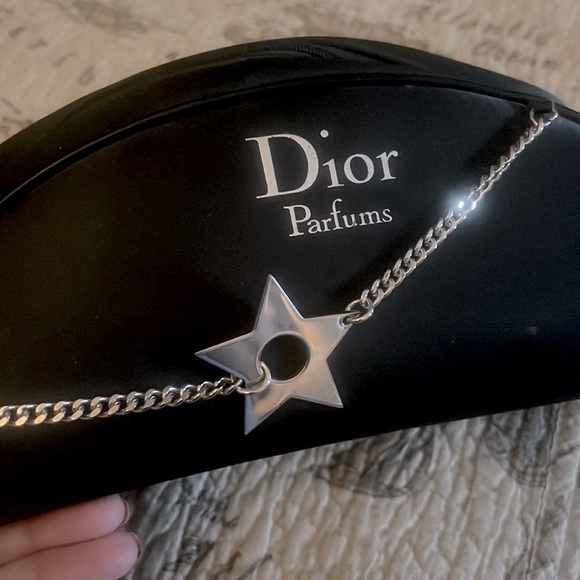 DIOR PARFUM TROUSSE DE TOILETTE POUCH BLACK/SILVER - Picture 1 of 16
